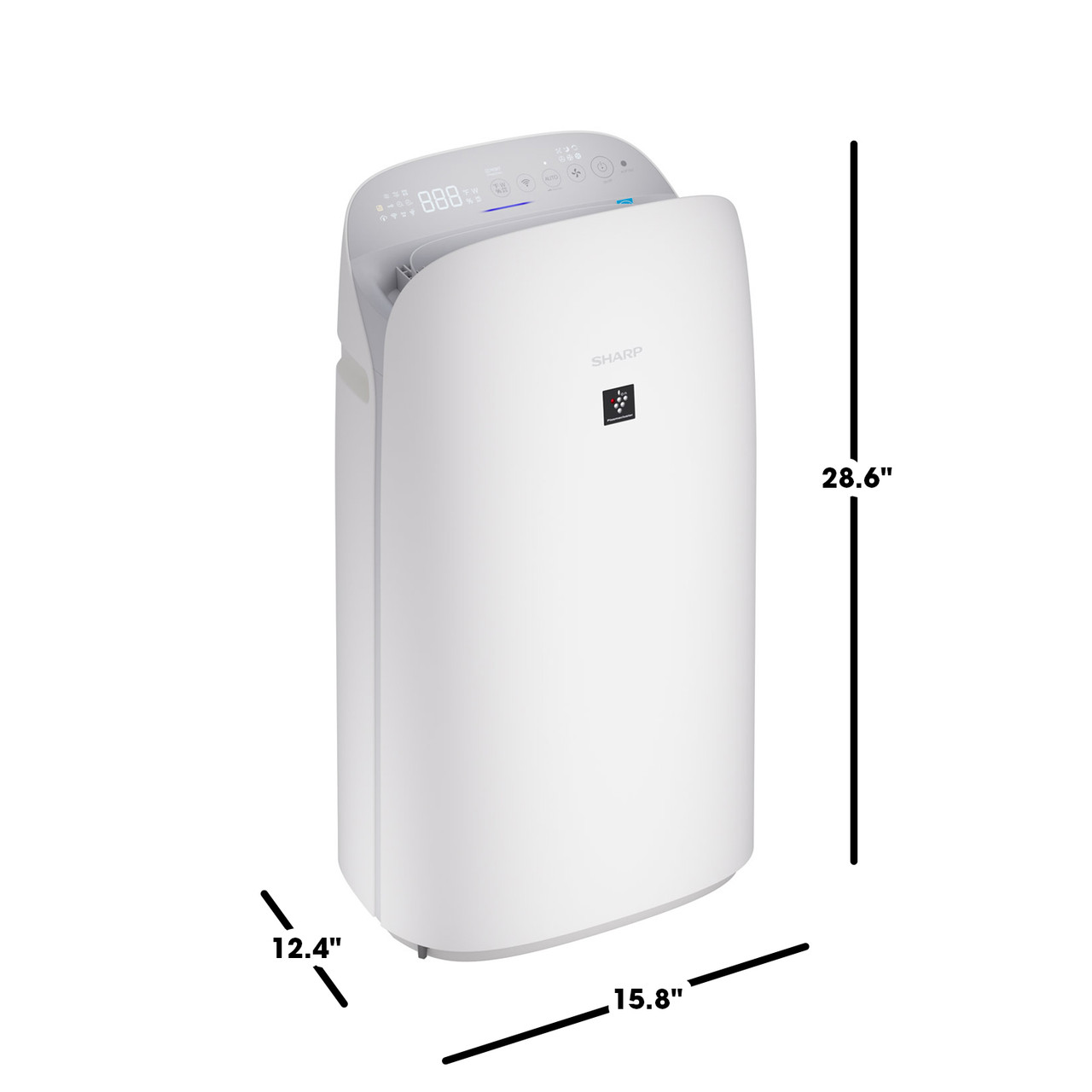 Sharp Plasmacluster Ion Air Purifier with True HEPA + Humidifier (KCP70UW) dimensions