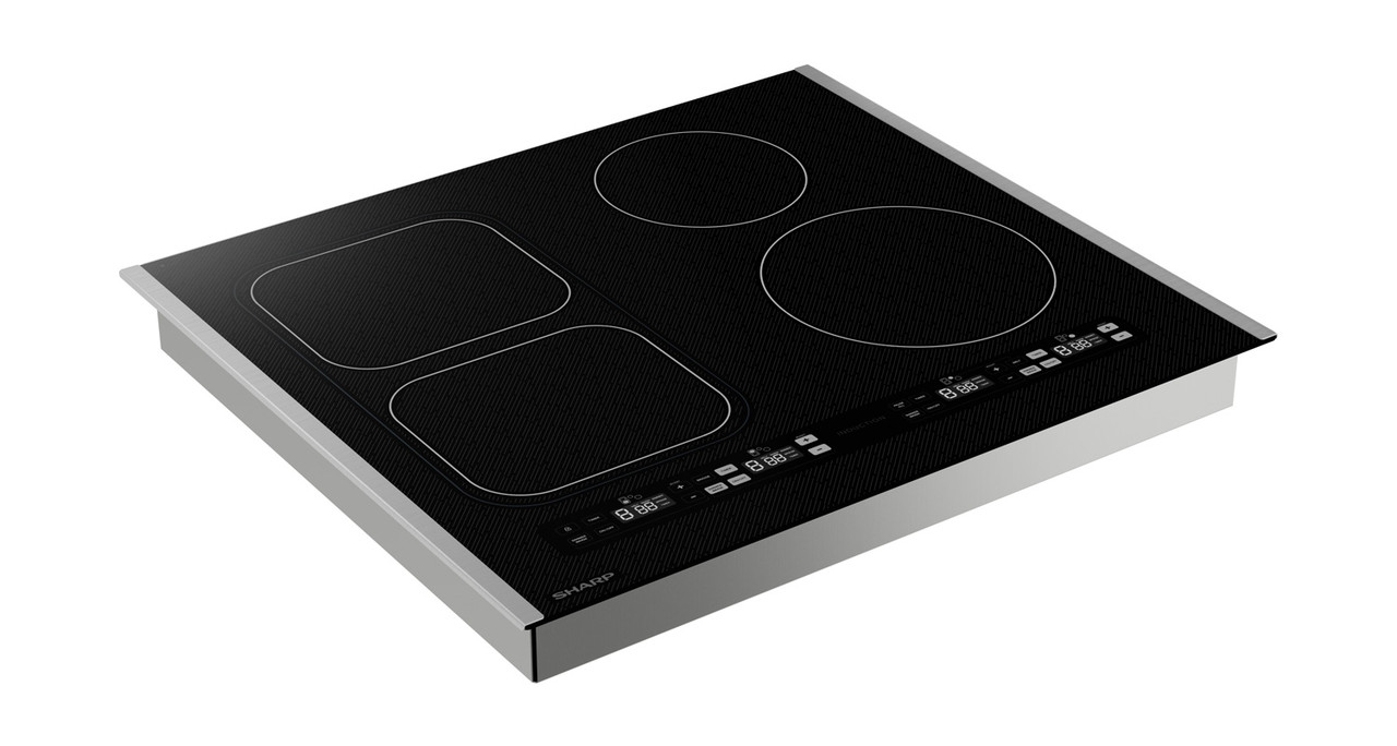 Sharp 24 in. Induction Cooktop (SCH2443GB) angle view no accessories
