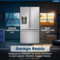 Sharp French 3-Door Refrigerator with Water Dispenser (SJF2955KS) Garage Ready Infographic