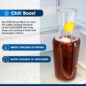 French 4-Door Counter-Depth Refrigerator with Water Dispenser (SJG2254FS) Chill Boost Infographic