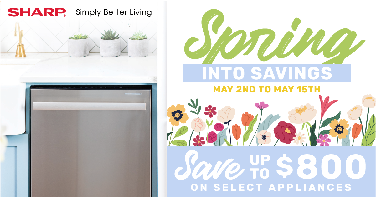 Save up to $800 on sharp appliances