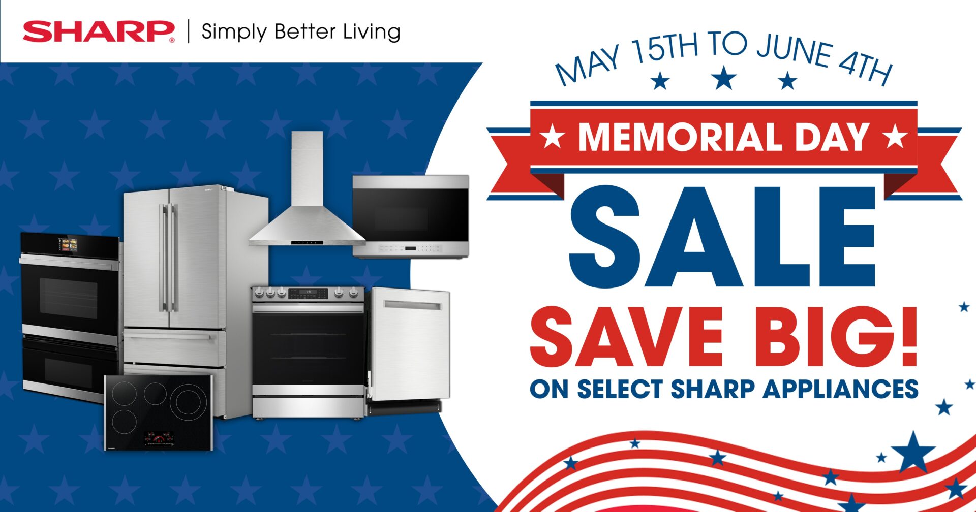 Memorial day sale promotional banner