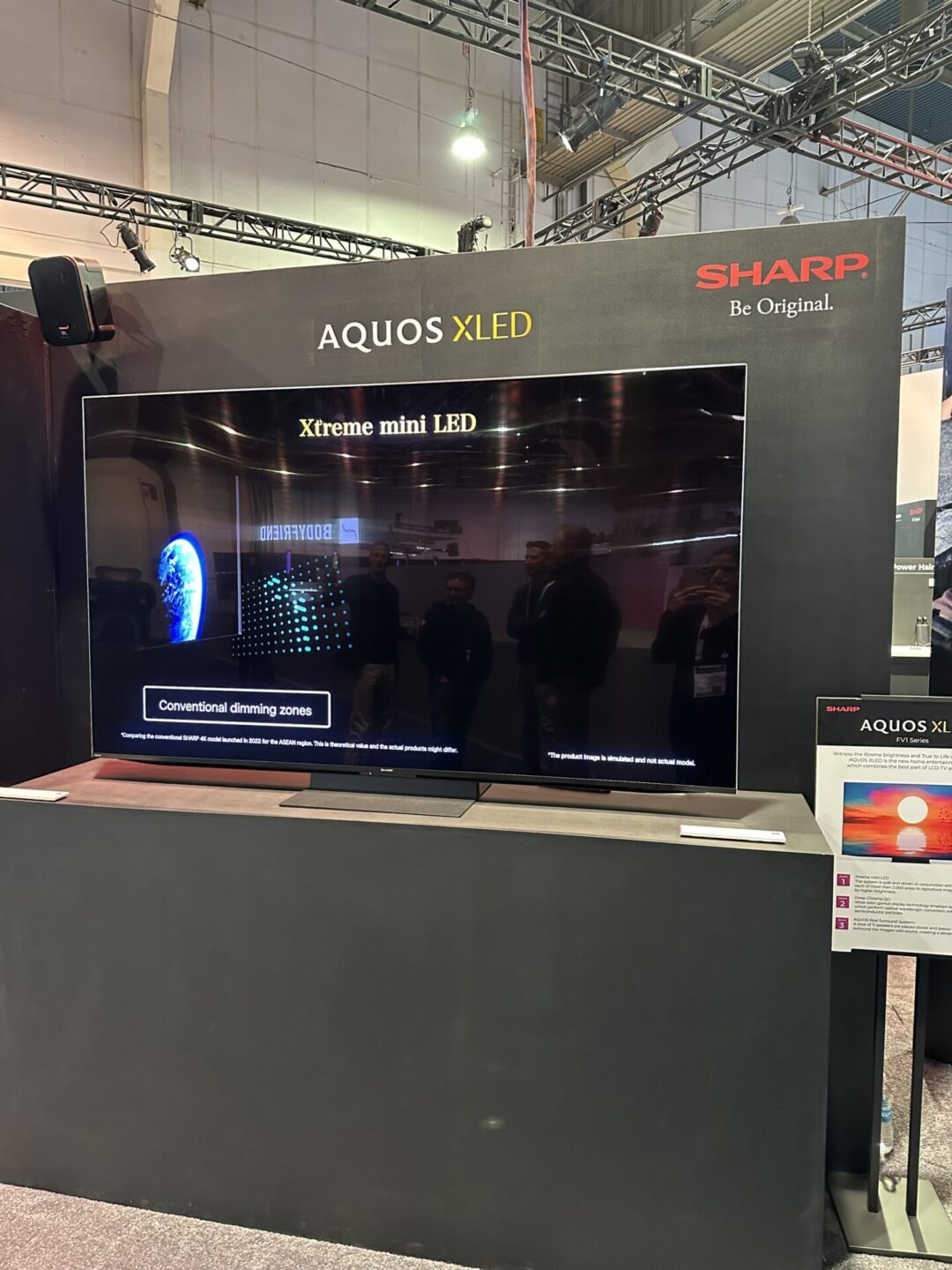 An image of the Sharp AQUOS XLED at CES 2024.