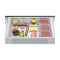 Sharp French 4-Door Counter-Depth Refrigerator with Water Dispenser (SJG2254FS) top freezer drawer with cold cuts