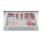 Sharp French 4-Door Counter-Depth Refrigerator with Water Dispenser (SJG2254FS) top freezer drawer with meat