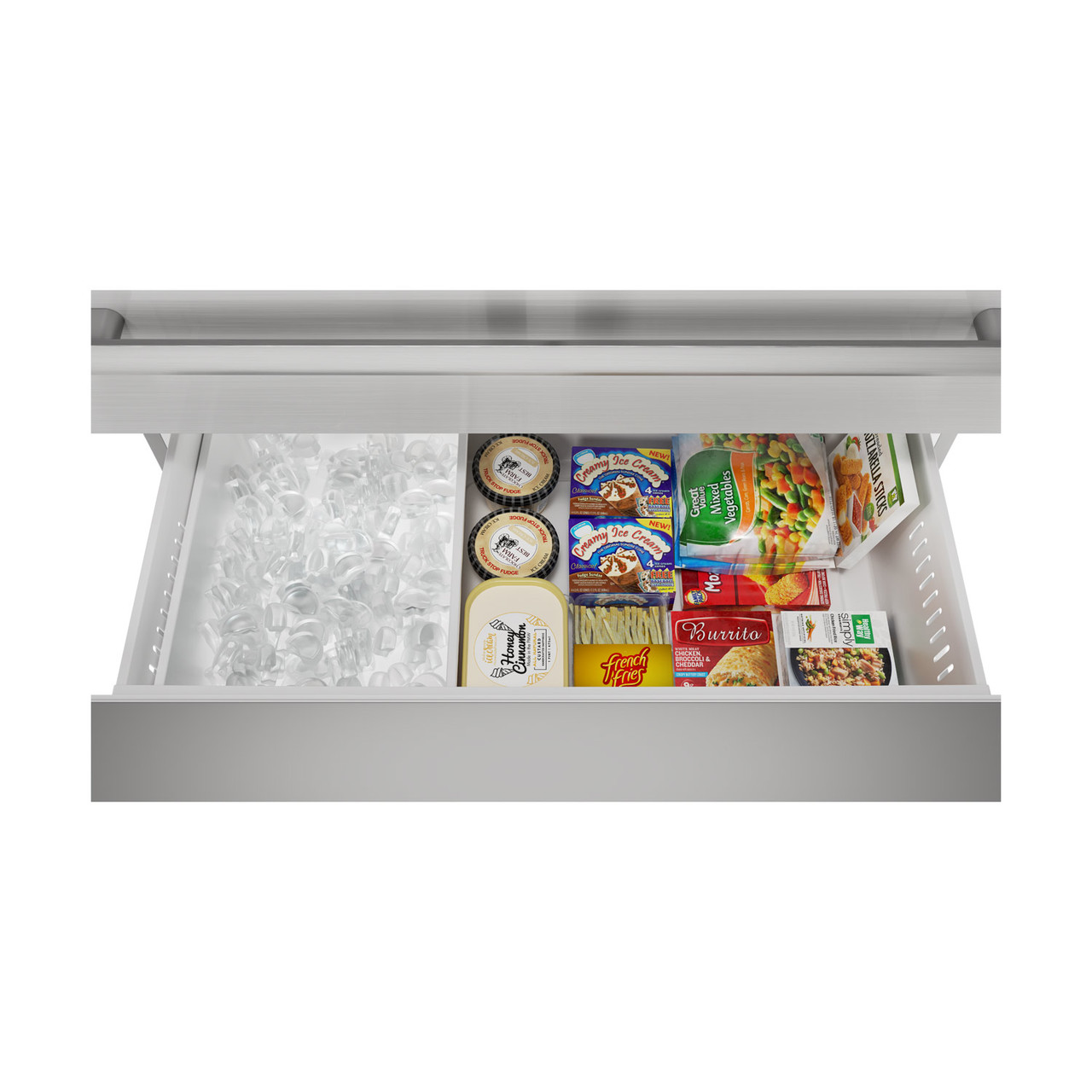 Sharp French 4-Door Counter-Depth Refrigerator with Water Dispenser (SJG2254FS) freezer drawer with ice