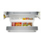 Sharp French 4-Door Counter-Depth Refrigerator with Water Dispenser (SJG2254FS) bottom freezer drawer with food