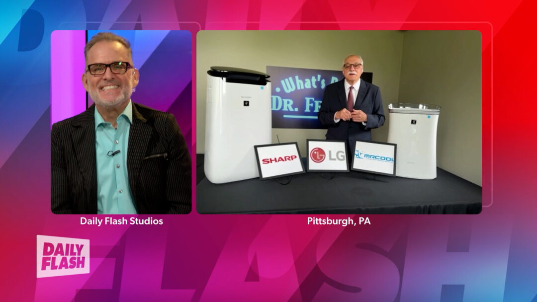 Dr. Frank on the Daily Flash for a Fathers Day and Graduation Gift segment highlighting the SHARP FXJ80UW Air Purifier and the SHARP FPK50UW Air Purifier.