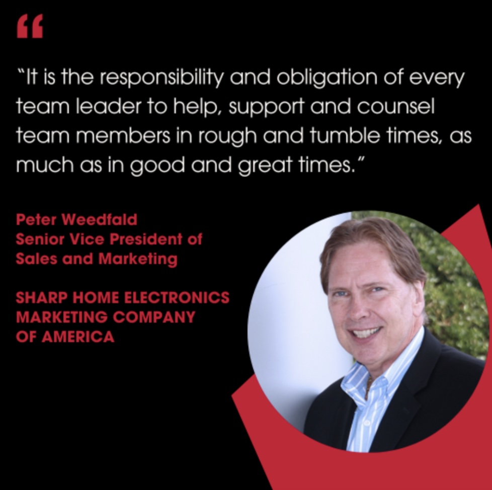 Peter Weedfald, Sharp's Senior Vice President of Sales and Marketing