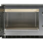 Sharp R22GTF Heavy-Duty 1200 Watt Commercial Microwave Oven – front view with door open