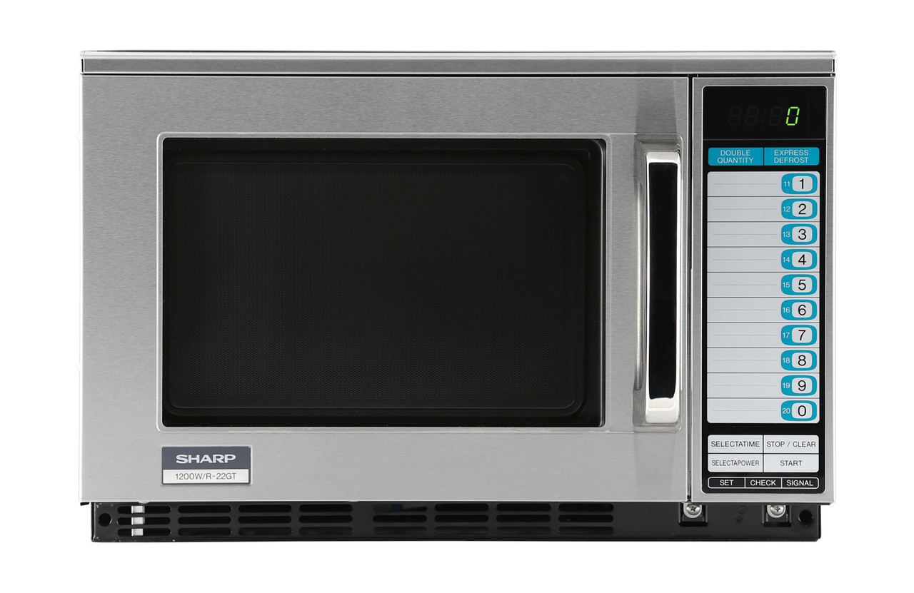 Sharp R22GTF Heavy-Duty 1200 Watt Commercial Microwave Oven