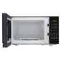 0.7 cu. ft. Sharp Black Countertop Microwave (SMC0710BB) – front view with door open