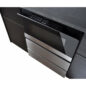 24" Microwave Drawer™ Oven Pedestal (SKMD24U0ES) Installed Under the Counter – Left angle view