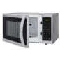0.7 cu. ft. Sharp Stainless Steel Countertop Microwave (SMC0711BS) – left angle view with door open