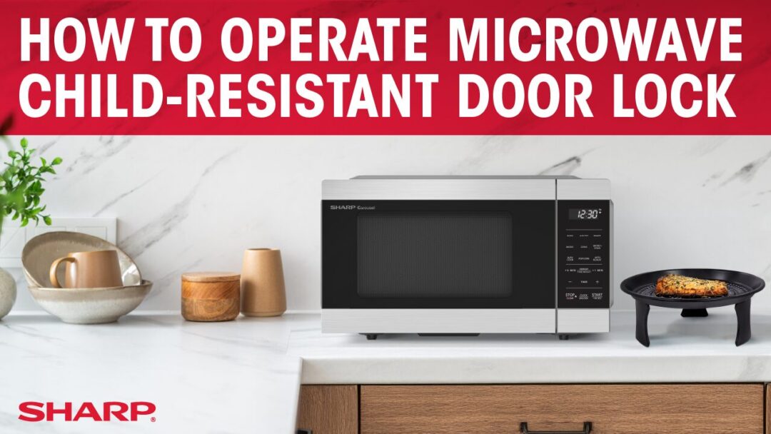 How to operate microwave child-resistant door lock.