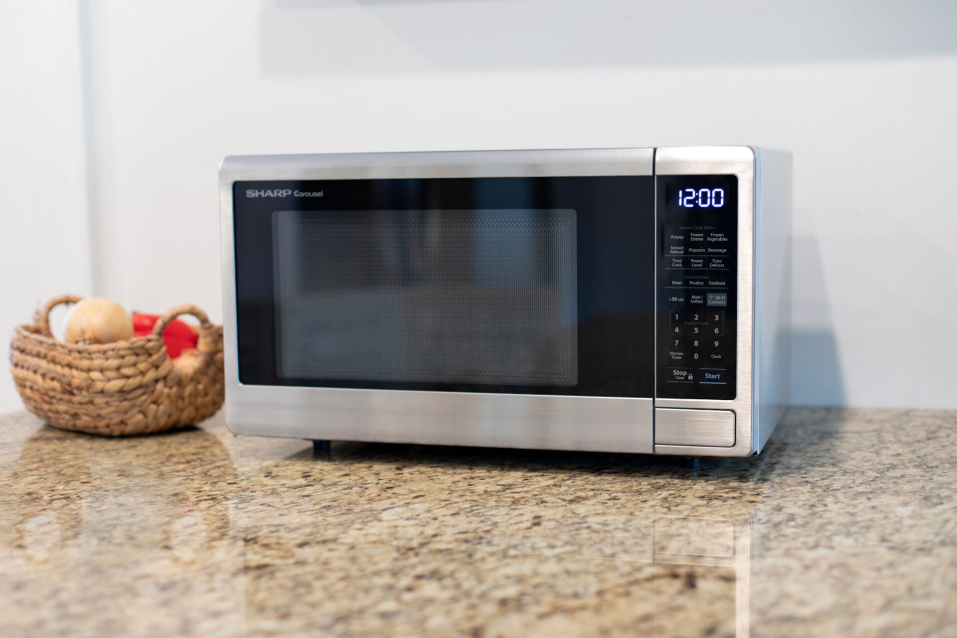 Simply Perfect 1.1 Cu. Ft. Stainless Steel Microwave Oven, Microwave Ovens, Furniture & Appliances