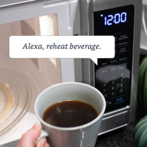 Sharp Smart Microwave and with "Alexa, reheat beverage" function