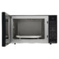 1.5 cu. ft. Sharp Black Carousel Convection Microwave (SMC1585BB) – front view with door open