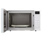 1.5 cu. ft. White Carousel Convection Microwave (SMC1585BW) – front view with door open