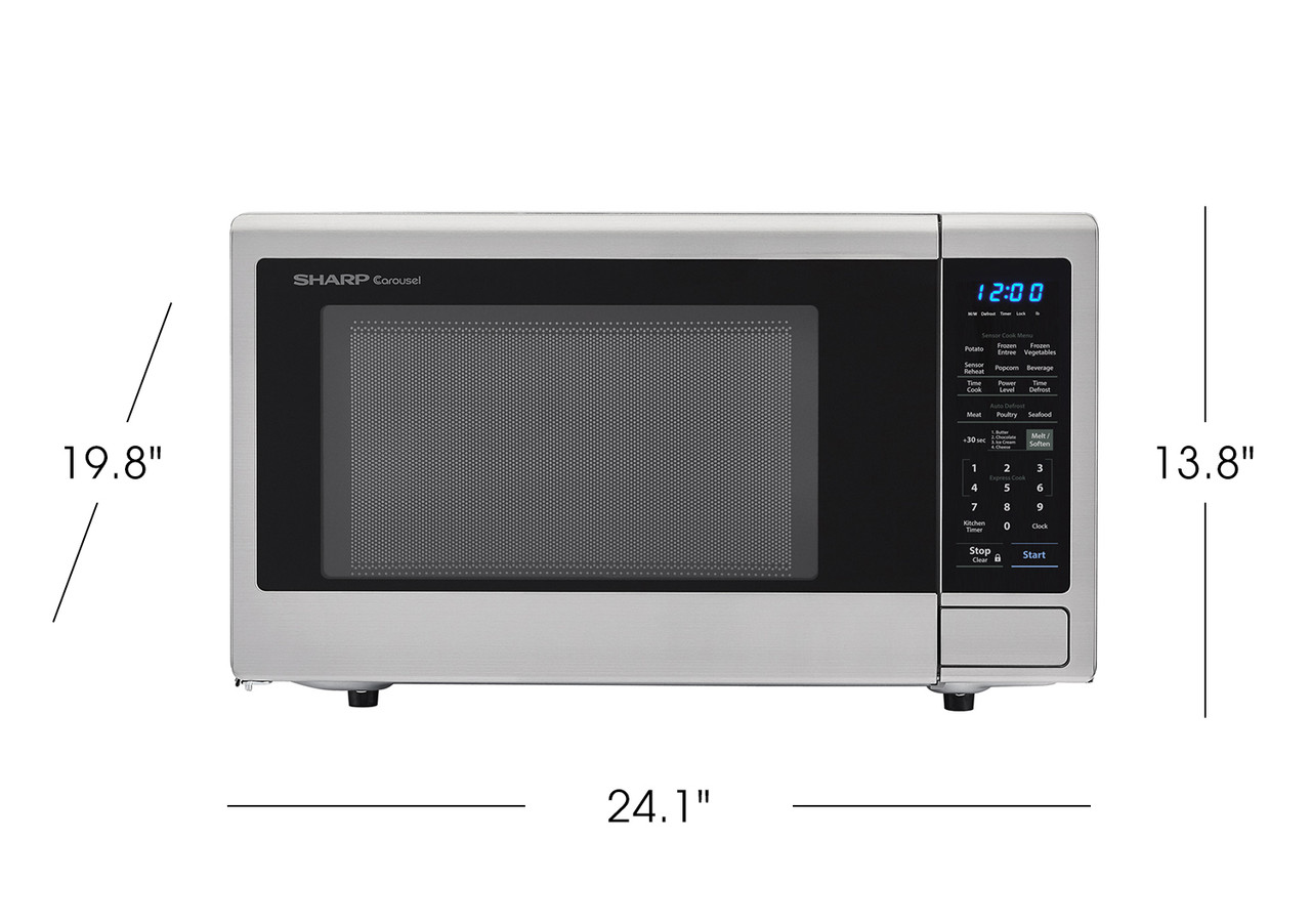 2.2 cu. ft. Stainless Steel Countertop Microwave Dimensions (SMC2242DS)