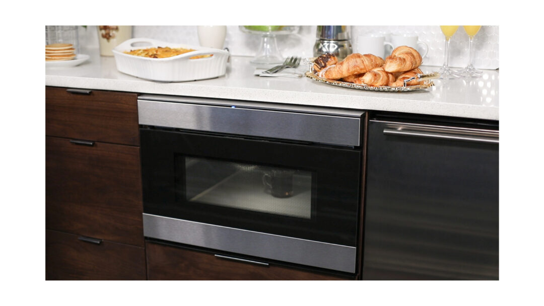 Coffee heating in a Sharp microwave drawer oven