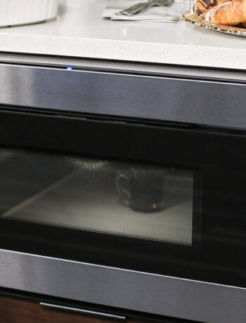 Coffee heating in a Sharp microwave drawer oven