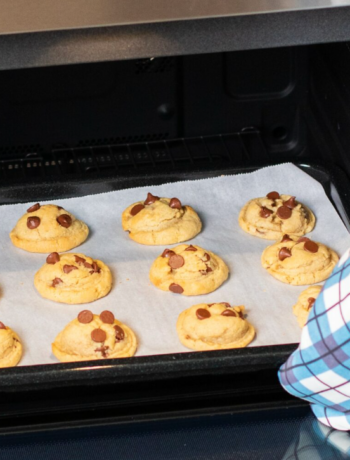 cookies in oven
