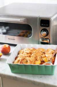 Peach Cobbler with Sharp SuperSteam Countertop Oven