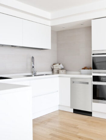 Kitchen featuring the Sharp 24 in. Slide-In Smart Dishwasher (SDW6767HS)