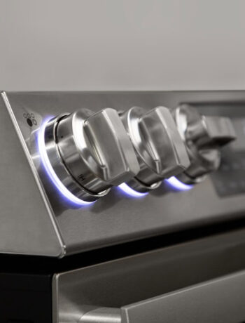 The Sharp 30 in. Electric Convection Slide-In Range with Air Fry (SSR3065JS)