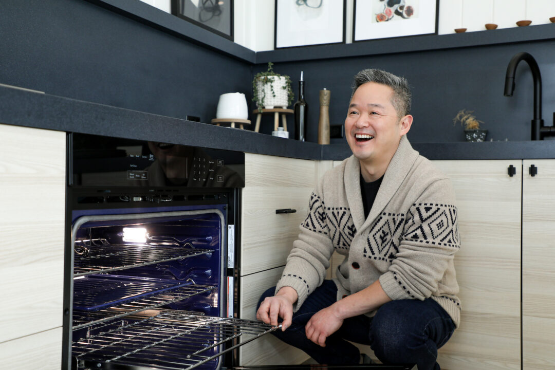 Danny Seo with oven
