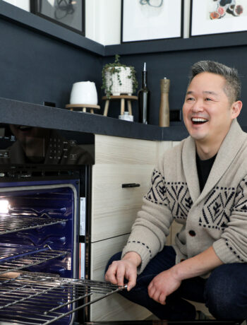 Danny Seo with oven