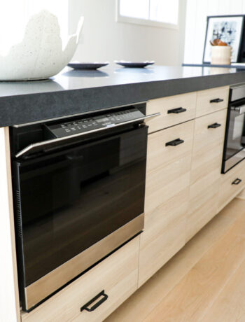 The Sharp Microwave Drawer Oven in the Serenbe model home