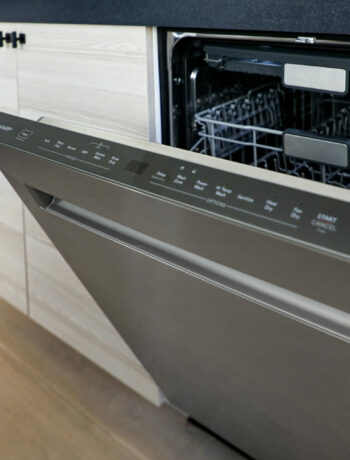 The SHARP Smart Dishwasher SDW6767HS in the Serenbe Model home