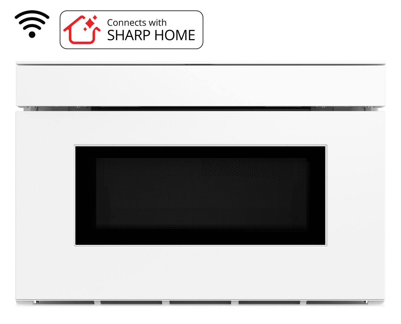 24 in. Smart Microwave Drawer Oven (SMD2479MW) Head On with Badge