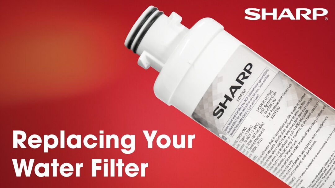 How to replace the water filter in your sharp refrigerator.