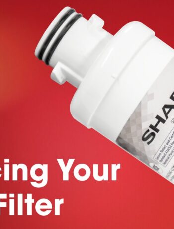 How to replace the water filter in your sharp refrigerator.