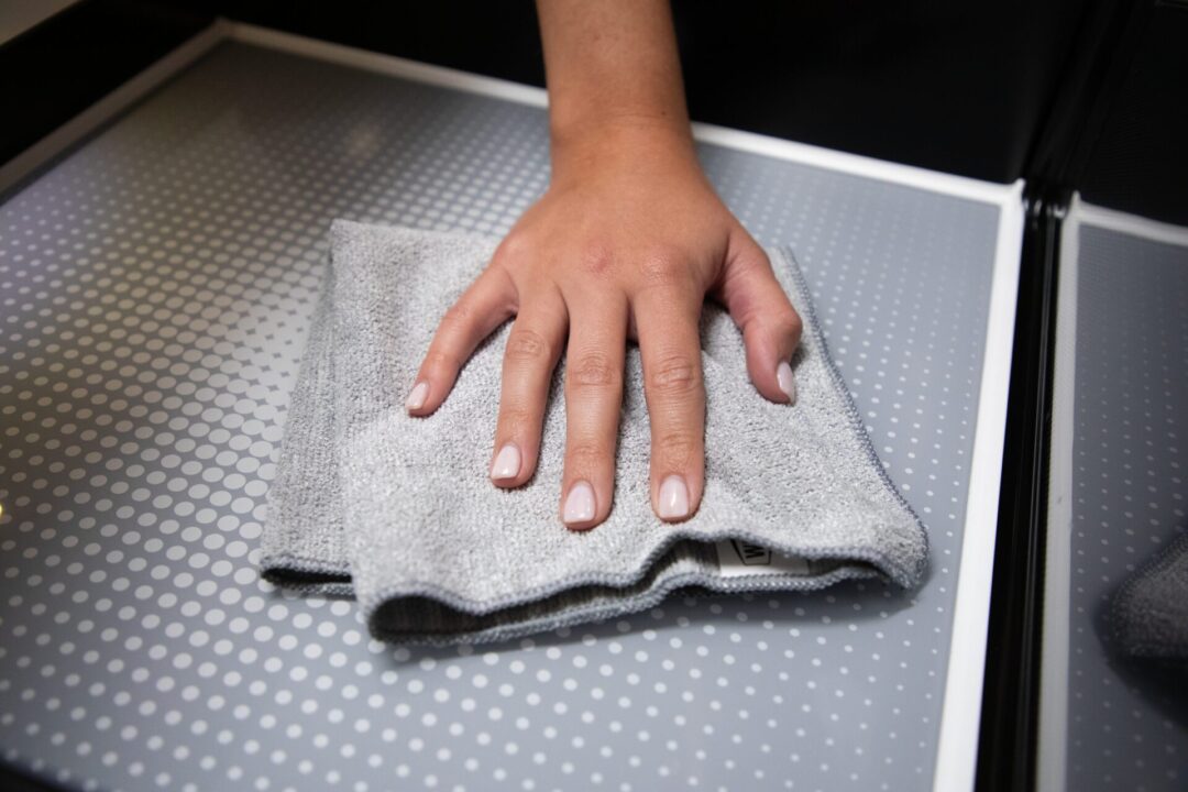 hand cleaning SHARP microwave