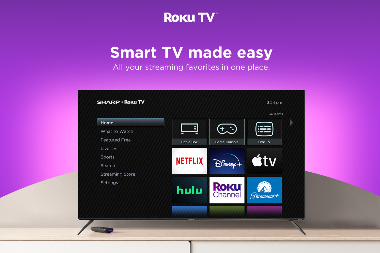 Sharp Roku TV 55" Class OLED 4K Ultra HD (4T-C55FS1UR) smart tv
