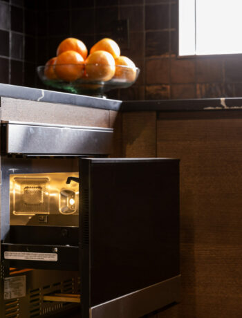 Our Sharp Microwave Drawer Oven (SMD2489ES) featured on HGTV's Celeb IOU.