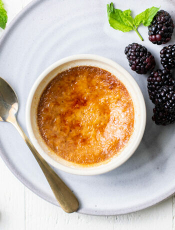 Sunkissed Kitchen's creme brulee recipe cooked in our Sharp SuperSteam+ Built In Wall Oven (SSC2489DS)