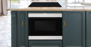 Sharp microwave drawer oven in countertop