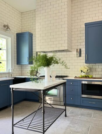 blue clean kitchen