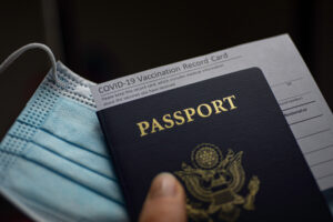Passport and other important COVID-10 travel documents