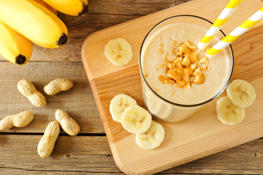 Banana and peanut butter smoothie