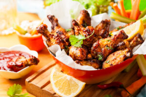 chicken wings in bowl