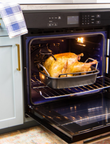 image of a turkey in a Sharp European Convection Oven